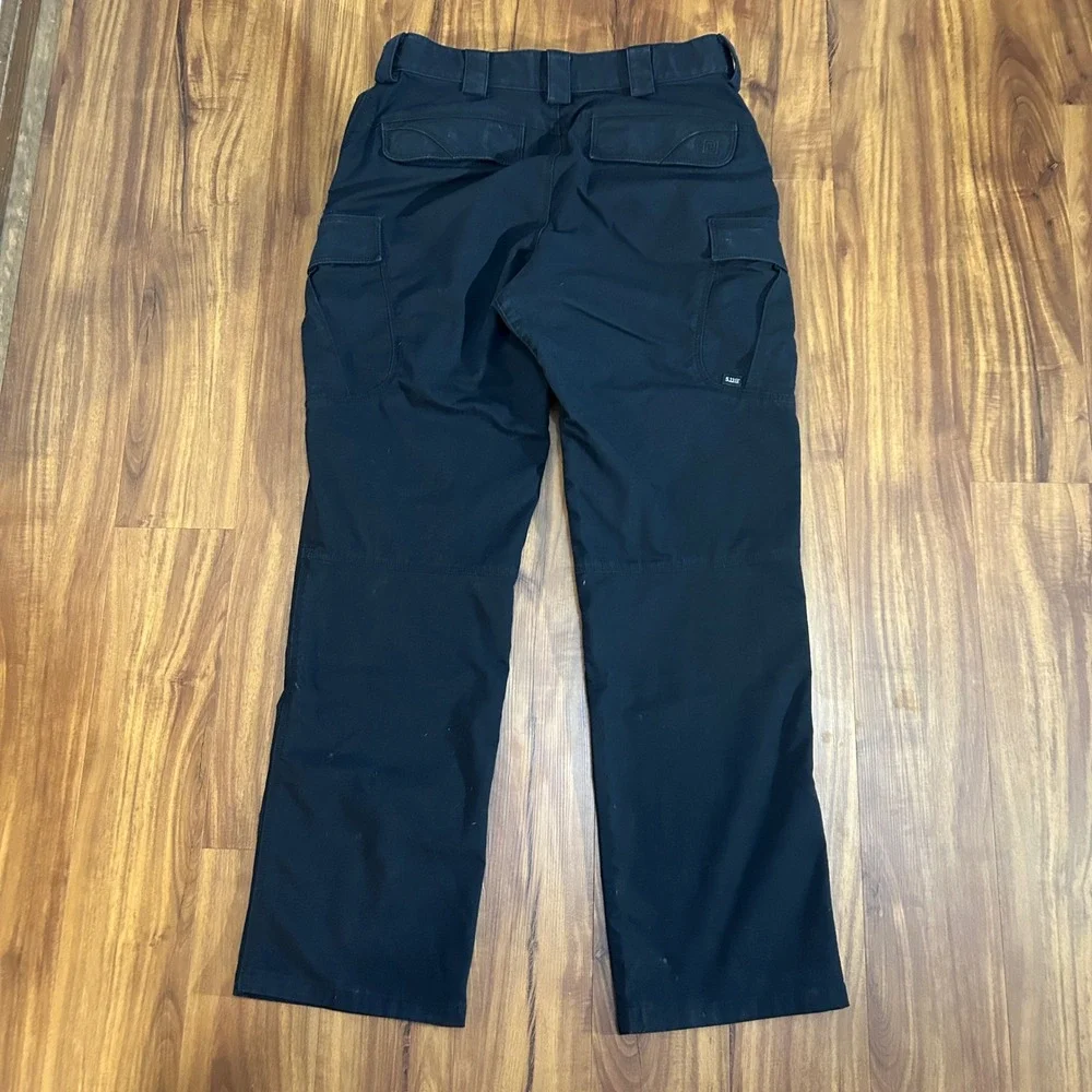 5.11 Tactical Mens Black Ripstop Cargo Pants 32x32 Work Outdoor Utility